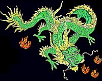 The green dragoon of the springtime: a lucky symbol of Feng Shui